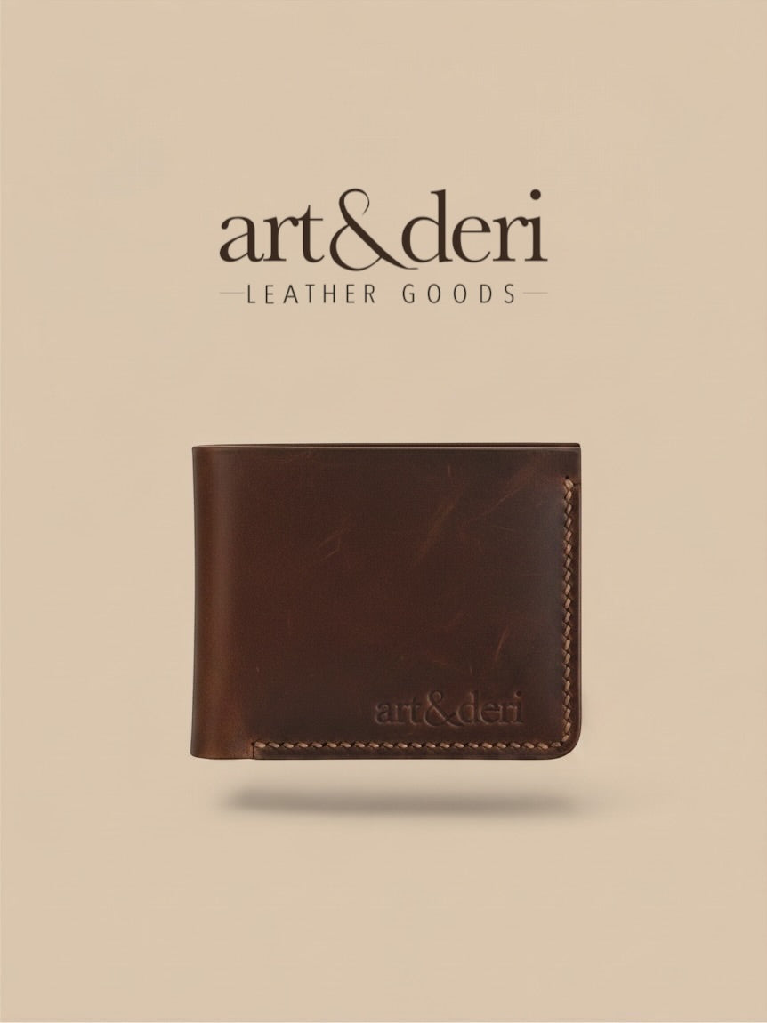 Cüzdan Rota | Hakiki Deri Bifold Cüzdan
