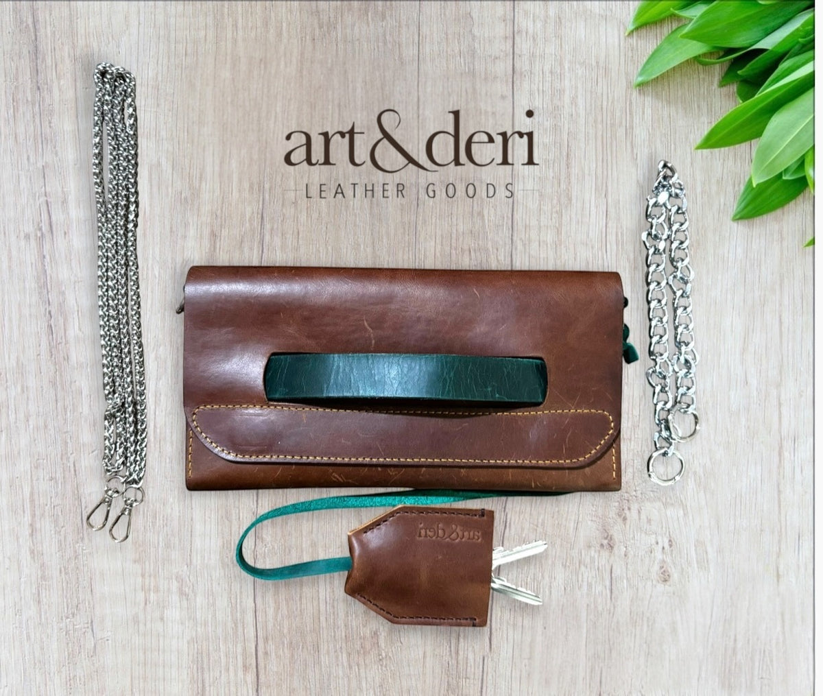 Clutch Çanta Rota | Hakiki Deri | art&deri