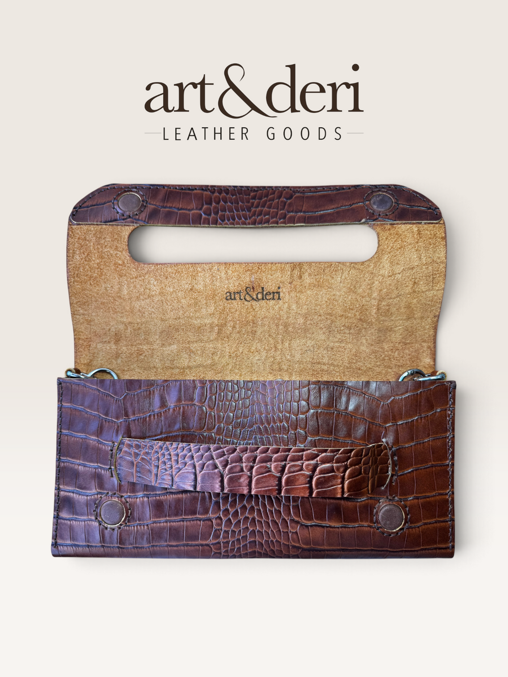 Clutch Çanta Rota | Hakiki Deri | art&deri