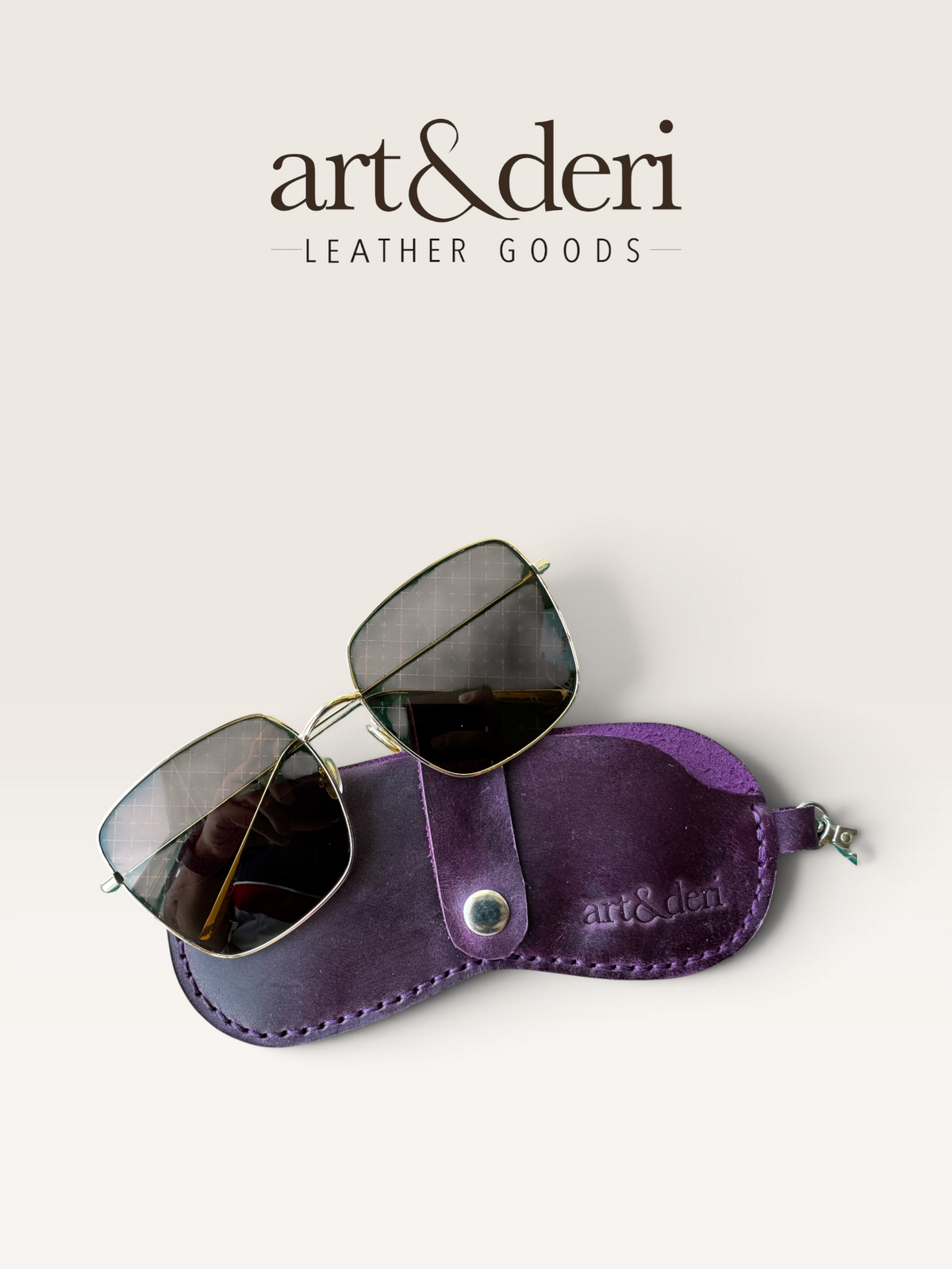 güneş gözlüğü kılıfı | El Yapımı Deri | art&deri