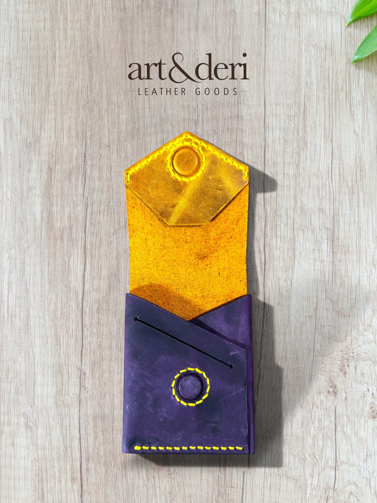 C Cüzdan | Minimalist Hakiki Deri Cüzdan | art&deri