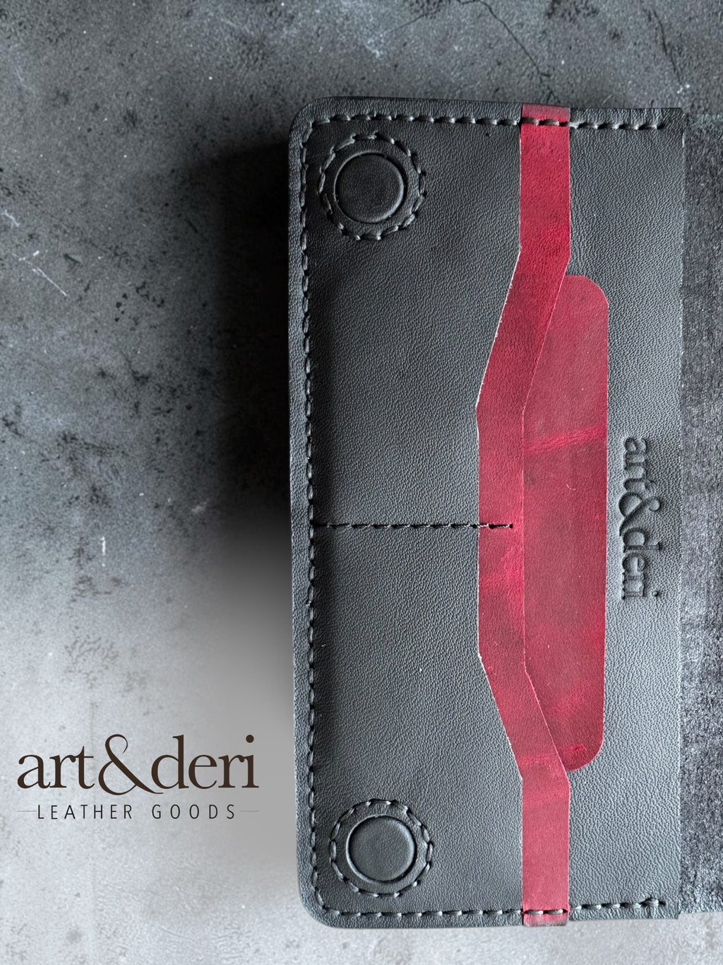 Uzun cüzdan Rota | el yapımı deri | art&deri
