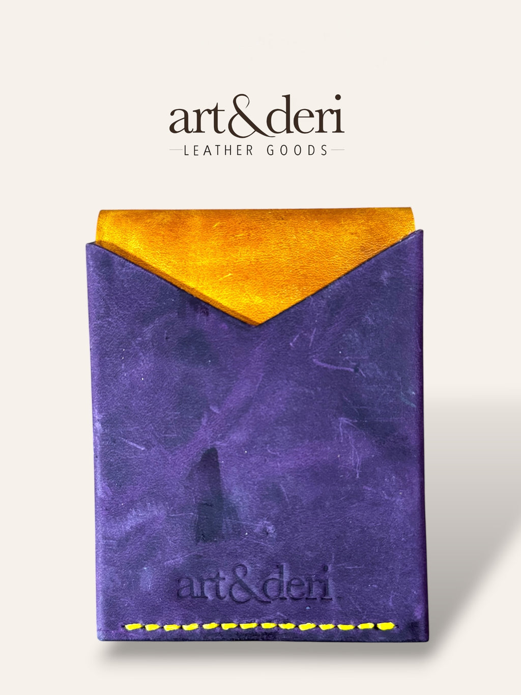 C Cüzdan | Minimalist Hakiki Deri Cüzdan | art&deri