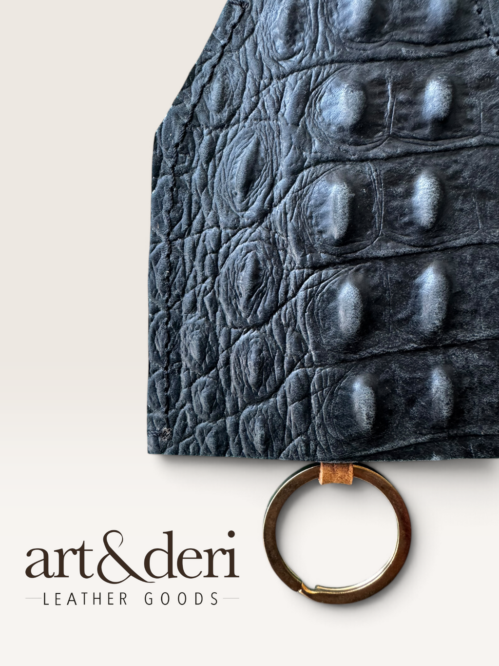 A Anahtarlık | El Yapımı Hakiki Deri | art&deri