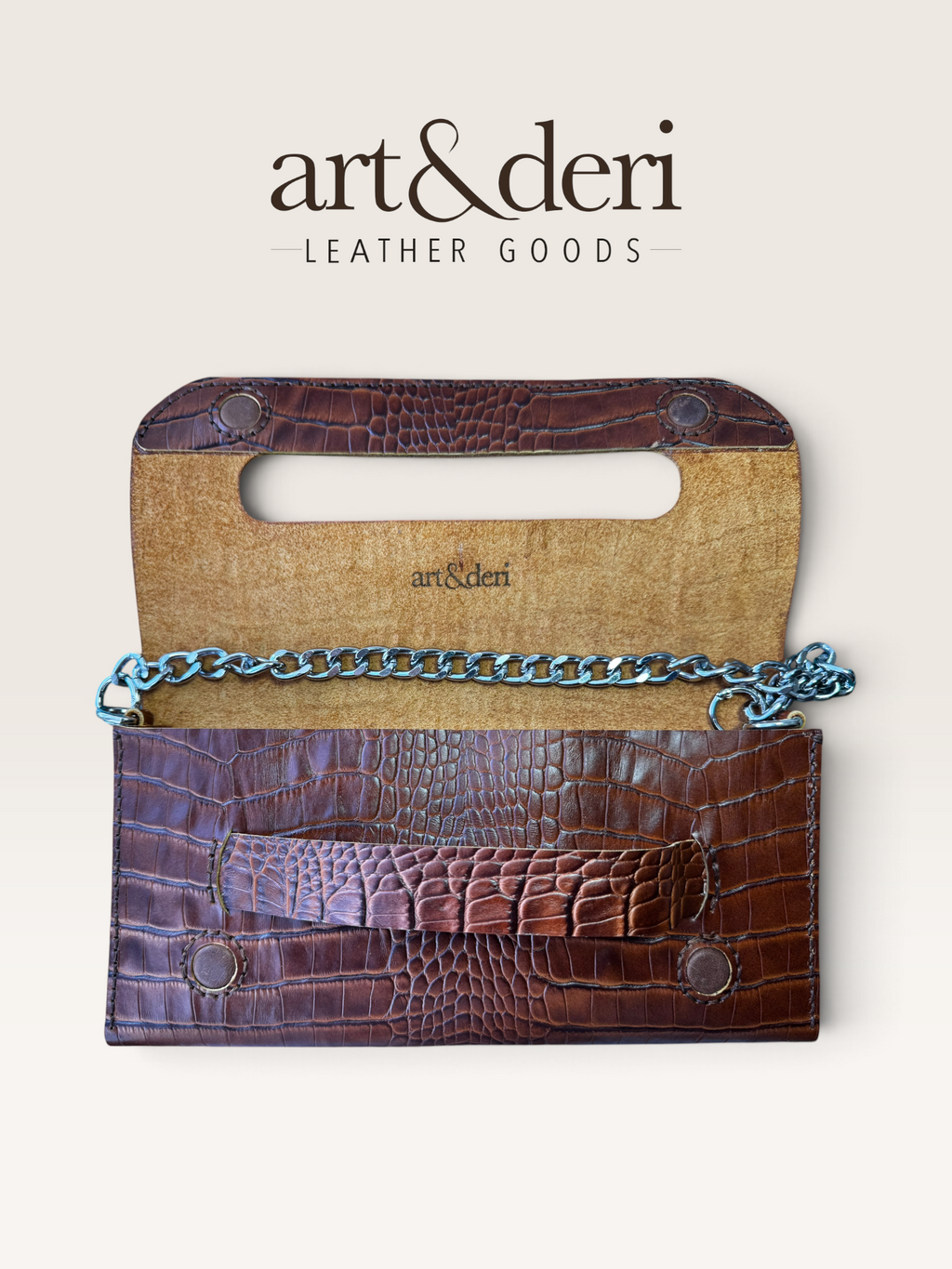 Clutch Çanta Rota | Hakiki Deri | art&deri