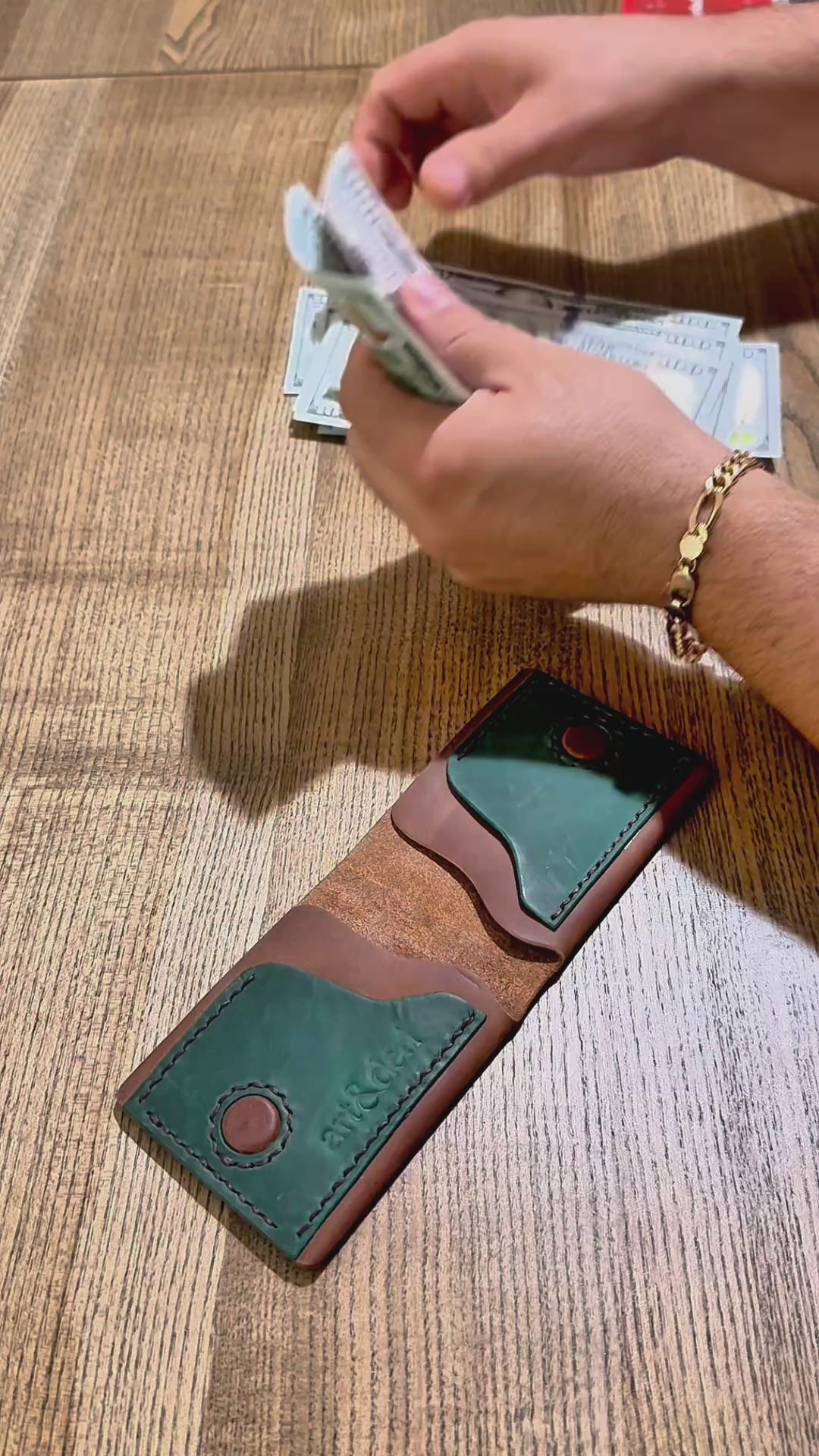 Cüzdan Rota | Hakiki Deri Bifold Cüzdan